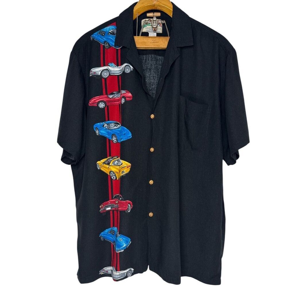 Vintage Paradise Found Shirt Classic Chevy Cars Mens Made in Hawaii Size: XL